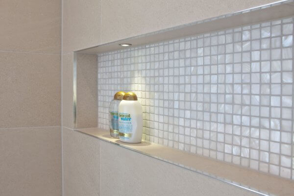 Feature Recess in Pearlescent Mosaics